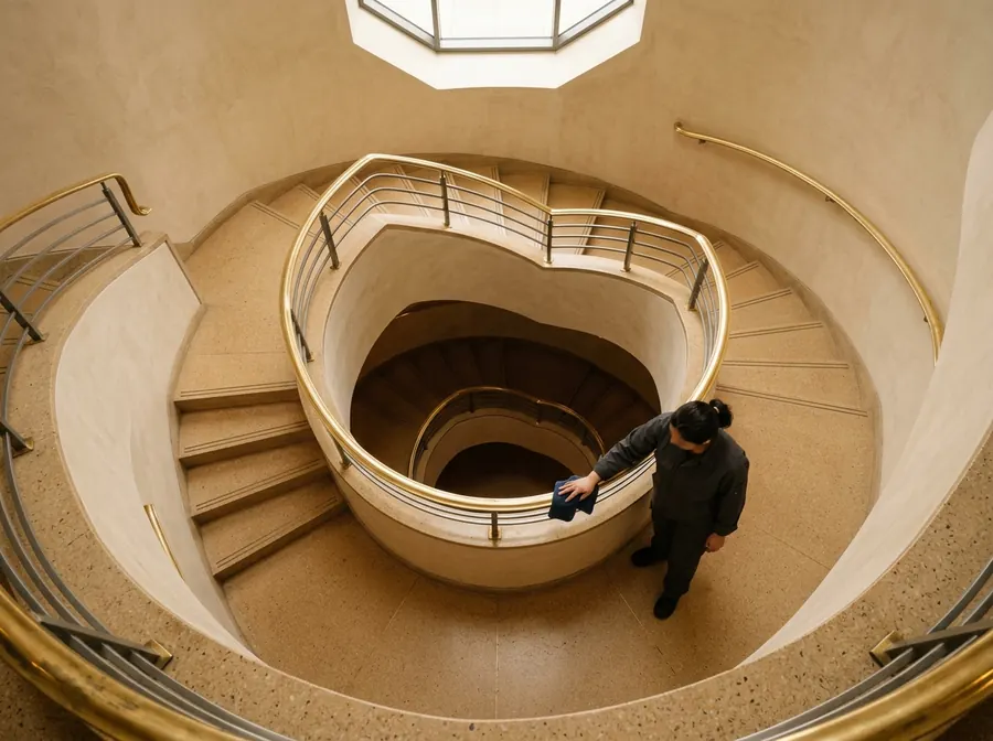 Treppenhausreinigung im Geschäftshaus